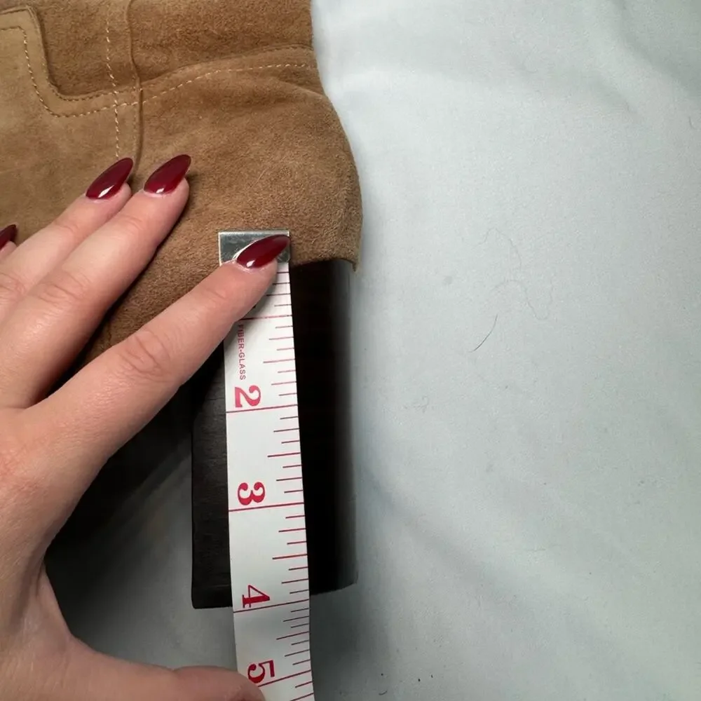Pour La Victoire OTK Suede Boots Talia Block Heel Knee High Size 8.5